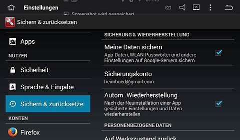 So kannst Du das Radio sichern oder zurücksetzen