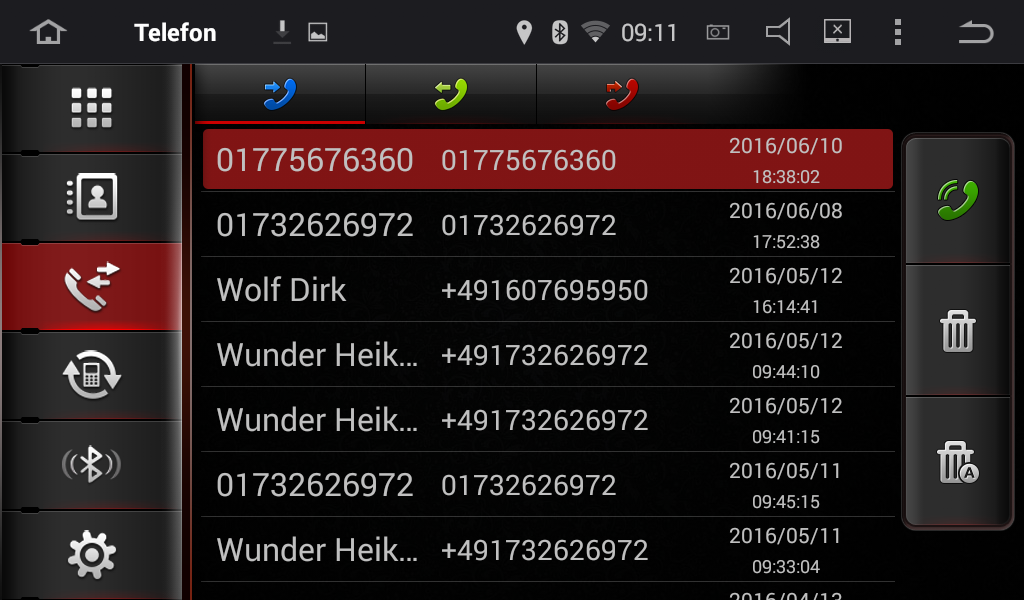 Telefonieren mit einem Android Autoradio