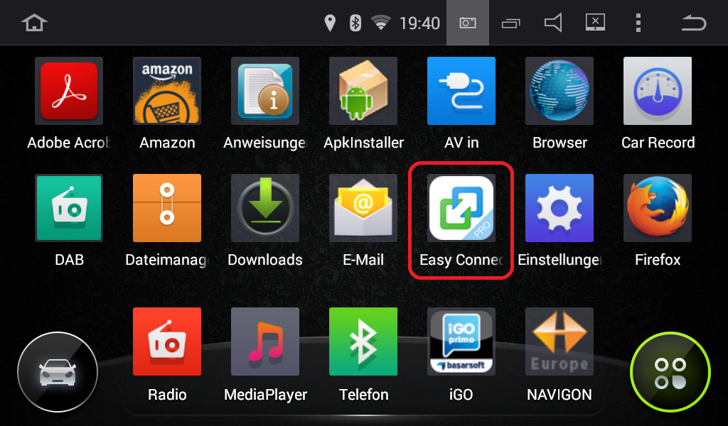 MirrorLink mit einem Android Autoradio und einem Smartphone