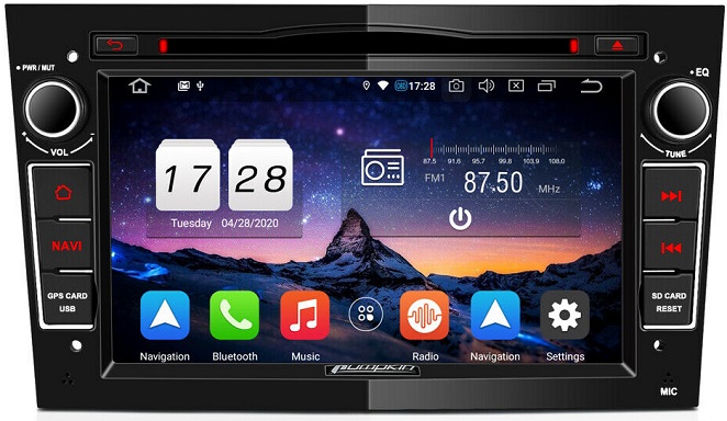 Pumpkin 7 Zoll 2 Din Android 11 Eingebautes DAB Autoradio mit Navi